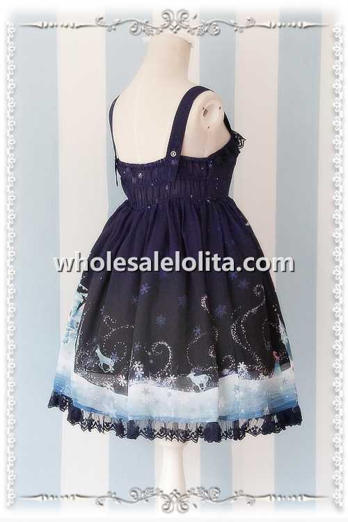 INFANTA Frozen World Printing Chiffon JSK Lolita Dress