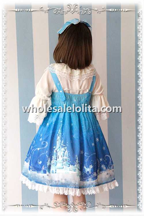 INFANTA Frozen World Printing Chiffon JSK Lolita Dress