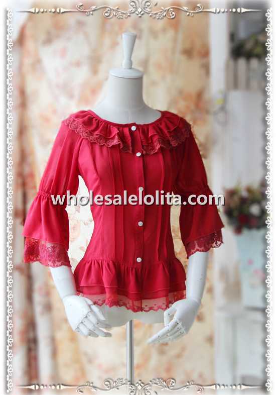 INFANTA Fairy Dance Long Sleeves Chiffon Girls Blouse