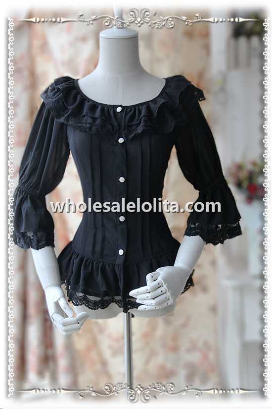 INFANTA Fairy Dance Long Sleeves Chiffon Girls Blouse
