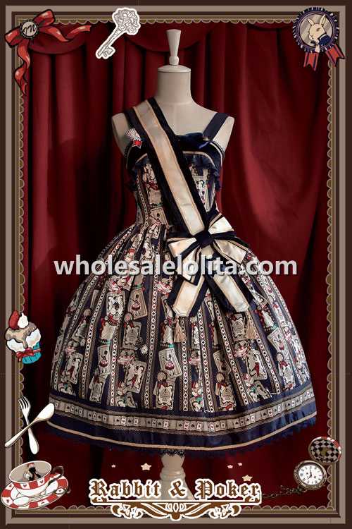 INFANTA Rabbit & Poker JSK Lolita Dress 4 Colors