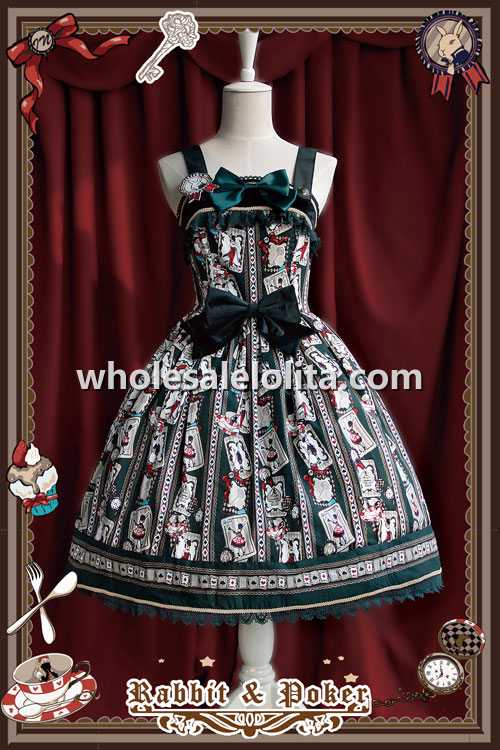 INFANTA Rabbit & Poker JSK Lolita Dress 4 Colors