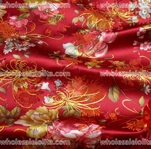 Gorgeous Flower Brocade Fabric 14 Colors