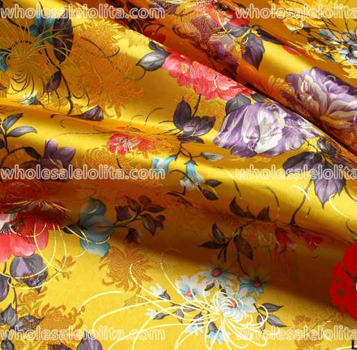 Gorgeous Flower Brocade Fabric 14 Colors
