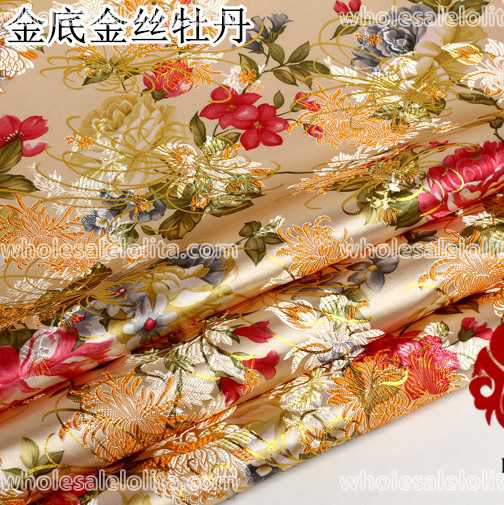 Gorgeous Flower Brocade Fabric 14 Colors
