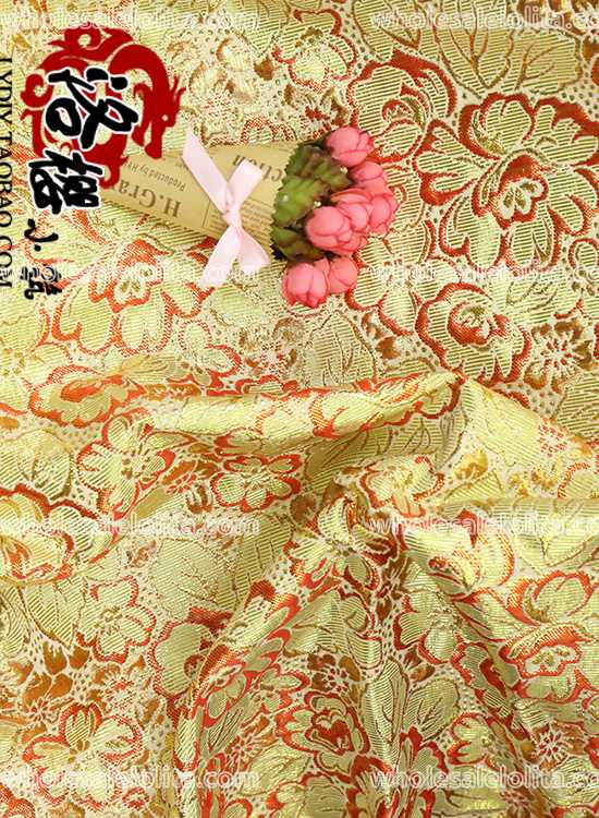 LY Peony Brocade Fabric 6 Colors