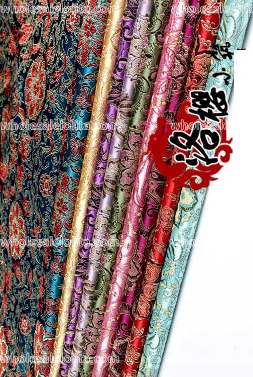 LY Lotus Brocade Fabric 9 Colors