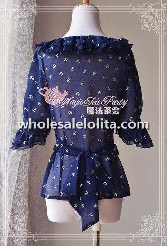 The Anchor of the Sea Chiffon Lolita Blouse