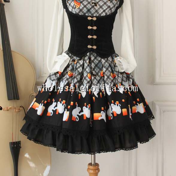 Halloween Printing Sweet JSK Lolita Dress