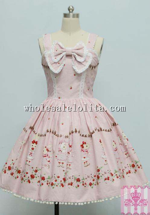 Royal Barbie Lolita Dress Print Cosplay Party Dress JSK