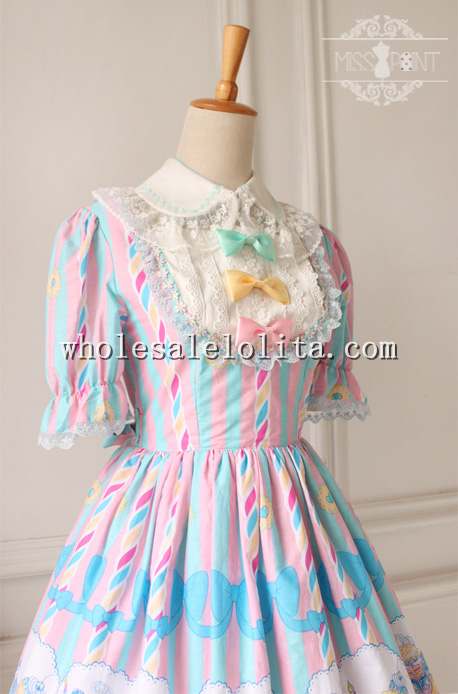 Sweet Dessert Printing Lolita Tea Party Dress OP