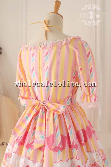 Sweet Dessert Printing Lolita Tea Party Dress OP