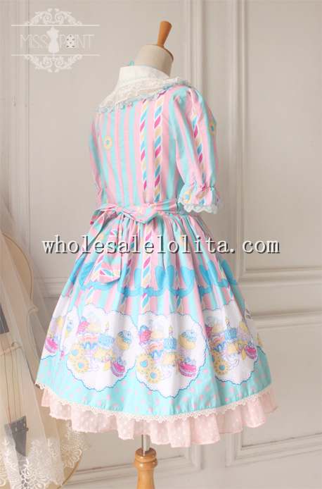 Sweet Dessert Printing Lolita Tea Party Dress OP