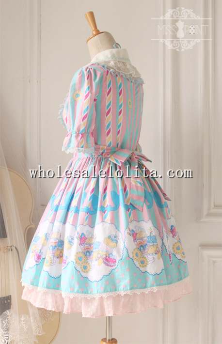 Sweet Dessert Printing Lolita Tea Party Dress OP