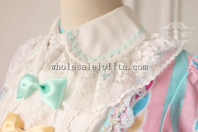 Sweet Dessert Printing Lolita Tea Party Dress OP