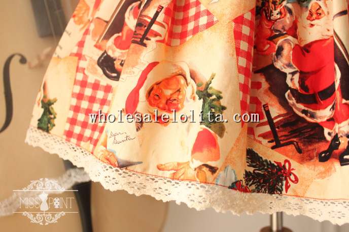 Christmas Printing Empire Waist Sweet Jsk Lolita Dress