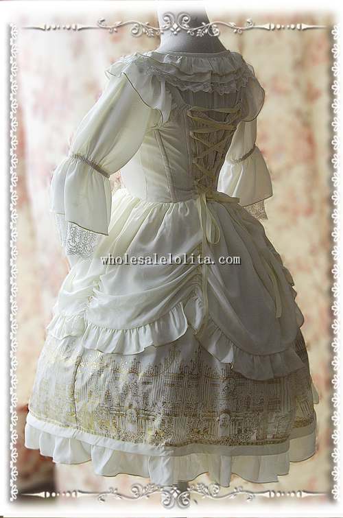 Infanta HOLY CHURCH Printing Chiffon JSK Lolita Dress