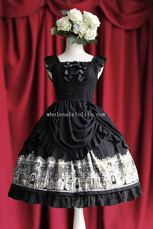 Infanta HOLY CHURCH Printing Chiffon JSK Lolita Dress