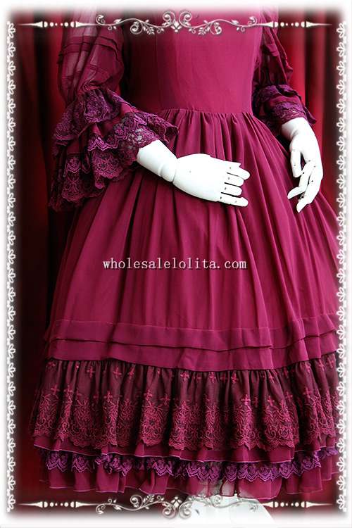 Infanta Elegant Chiffon Long OP Lolita Under Dress