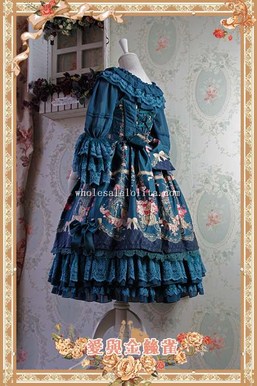 Infanta Love&Canary Printing Sweet Lolita Dress JSK