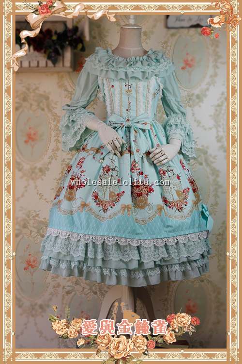 Infanta Love&Canary Printing Sweet Lolita Dress JSK