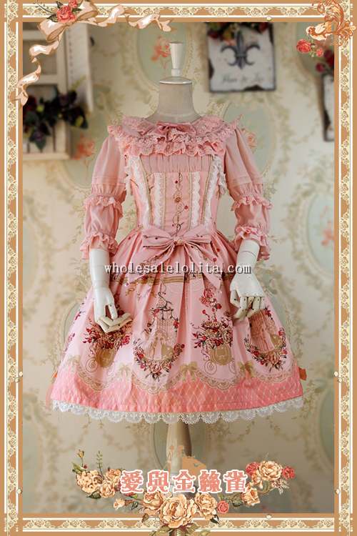 Infanta Love&Canary Printing Sweet Lolita Dress JSK