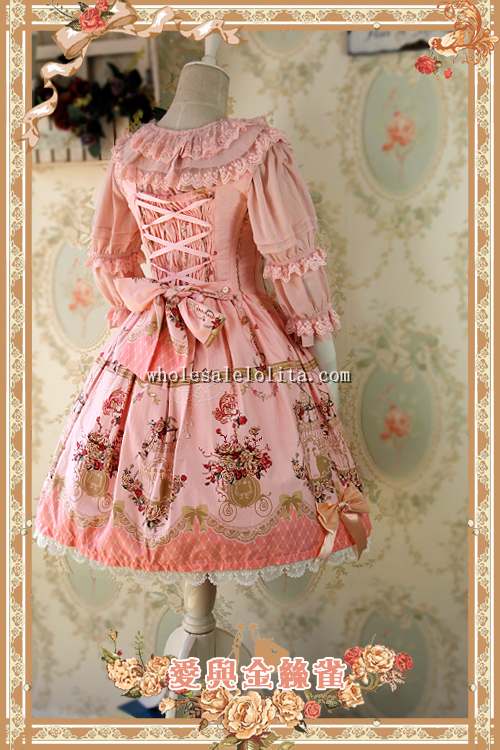 Infanta Love&Canary Printing Sweet Lolita Dress JSK