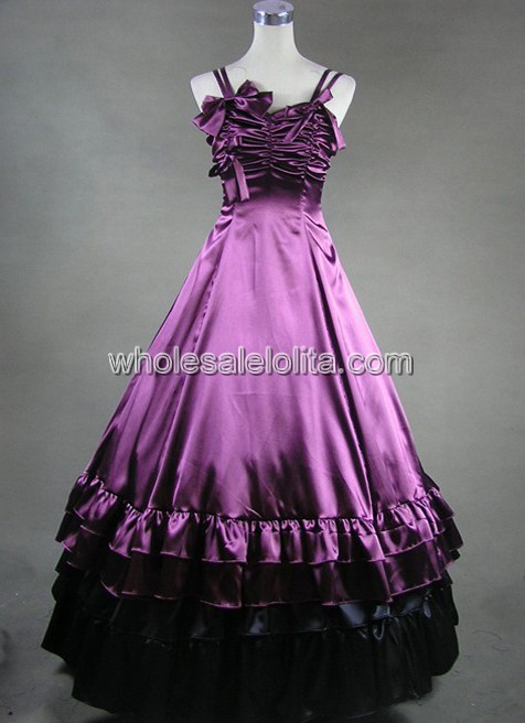 Girls' Lolita Victorian Prom Dress Civil War Southern Belle Ball Gown 2 Colors