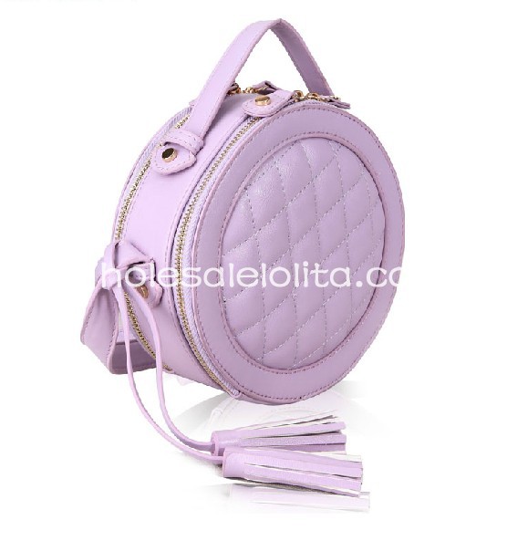 Fashion Diamond Check Sweet Purple Small Lolita Totes Bag/Messenger Bag