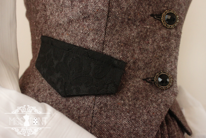 Vintage Gtohic Lolita Coffee Wool Suit